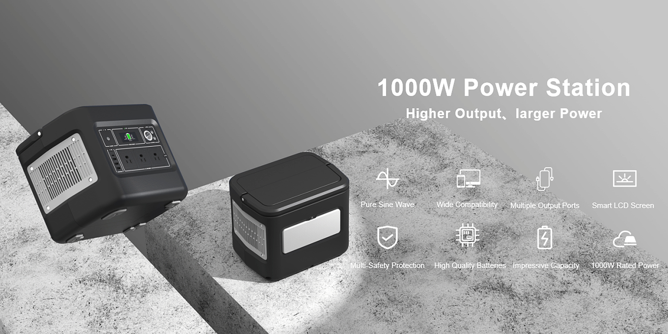 1000W dobíjecí solární generátor pro mobilní nabíjení