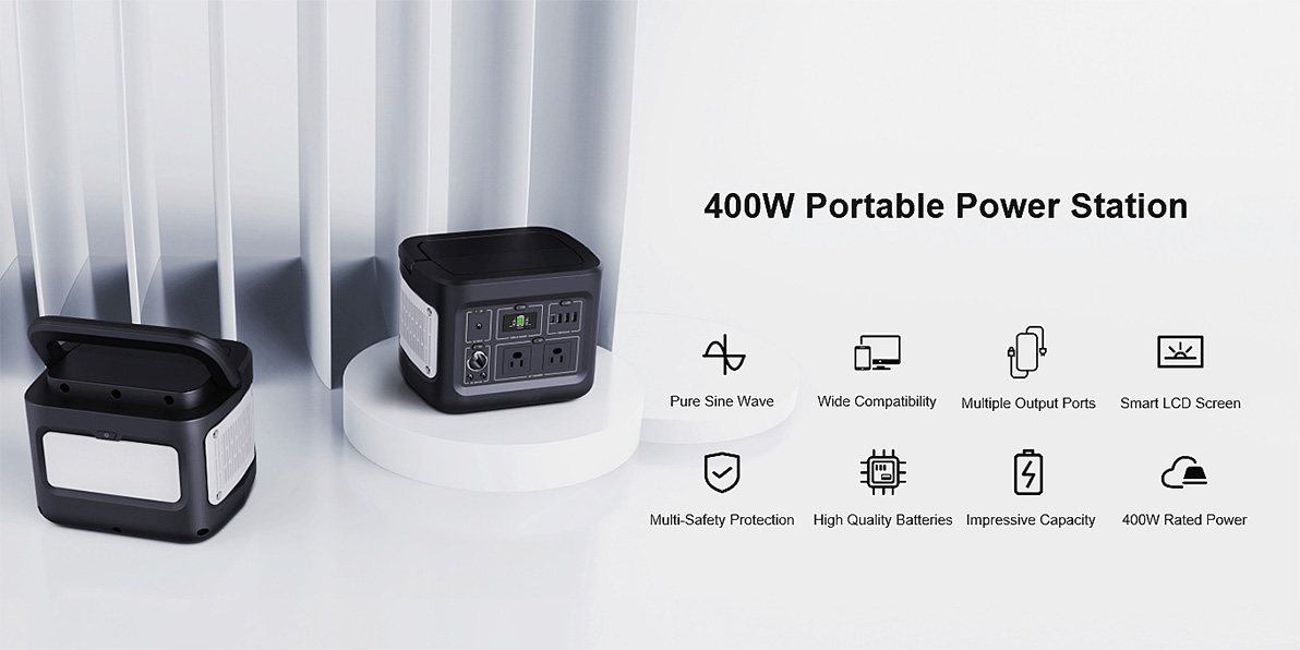 400W bezúdržbový solární generátor pro nabíjení